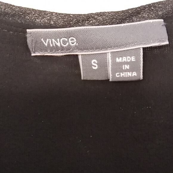 Vince Women's Size Small Cap Sleeve Black Top. Versatile, Minimalist - Picture 2 of 10